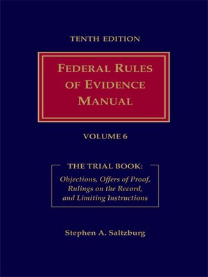 cover image of Federal Rules of Evidence Manual